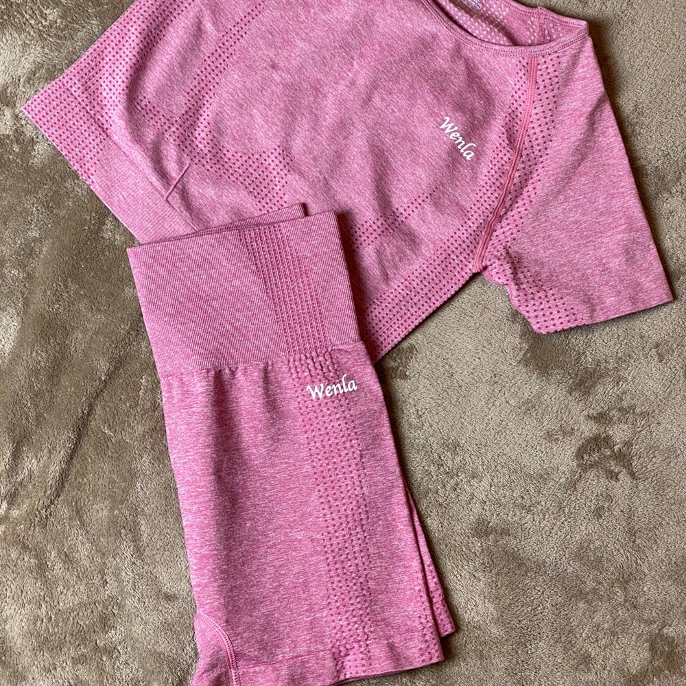 Seamless gymshark dupe set